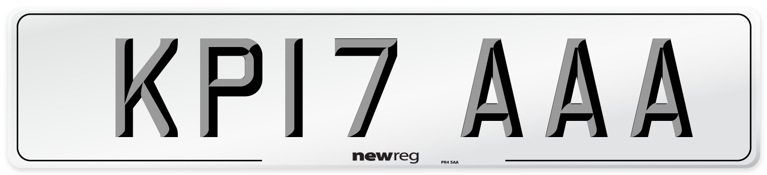 KP17 AAA Number Plate from New Reg